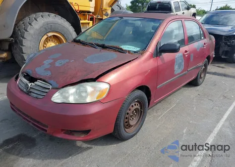 2003 Toyota Corolla Ce z USA, uszkodzony, nr VIN 2T1BR32E53C153816